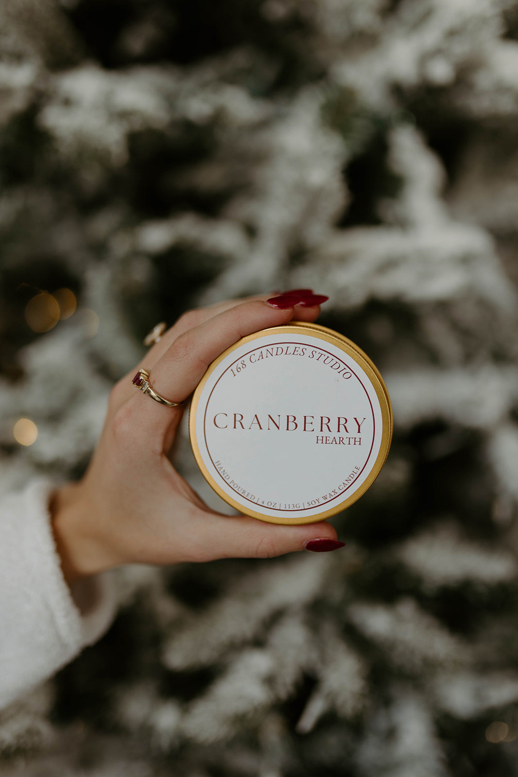 Cranberry Hearth 4oz Candle