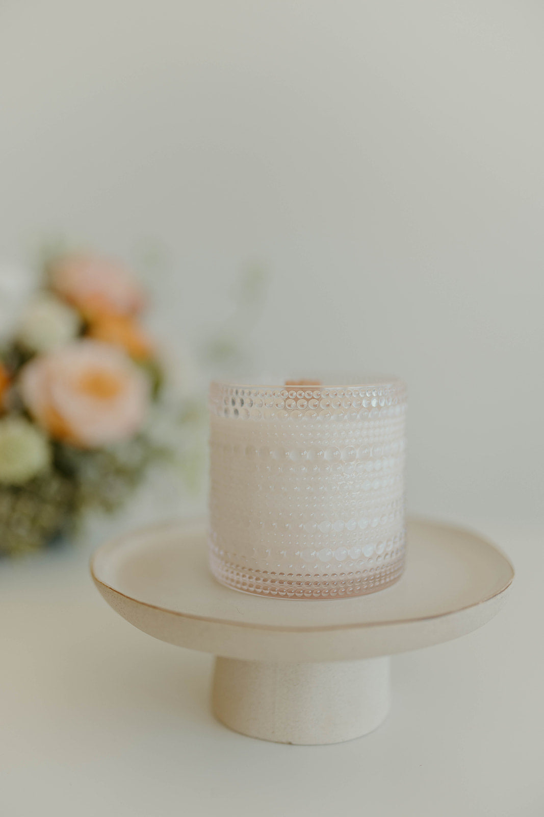 Pink Beaded Glass