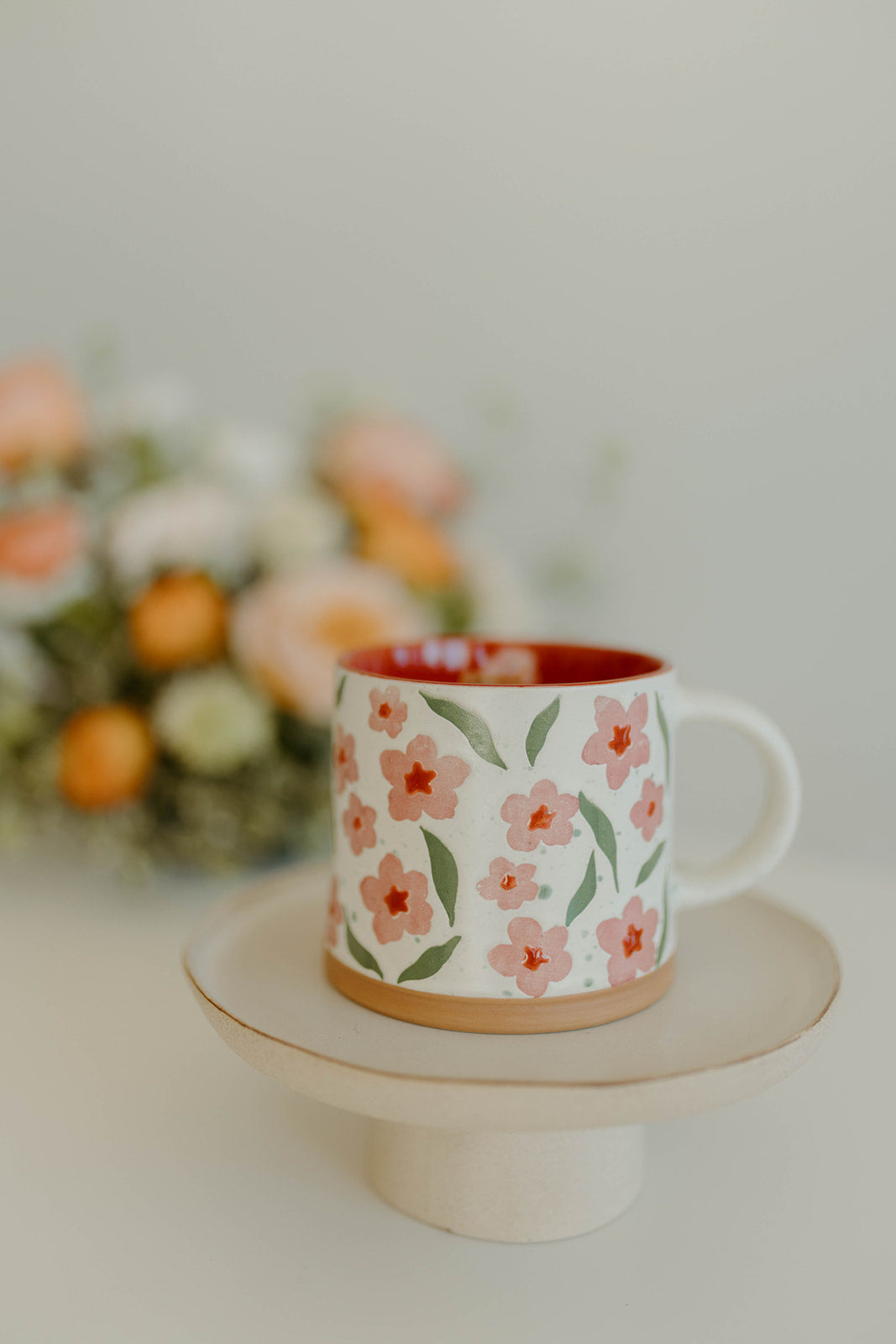 Painted Floral Mug