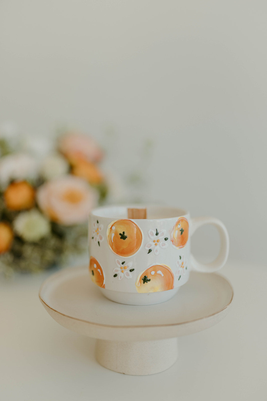 Painted Orange Slice Mug