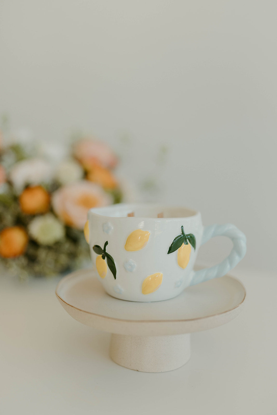 Floral Lemon Mug