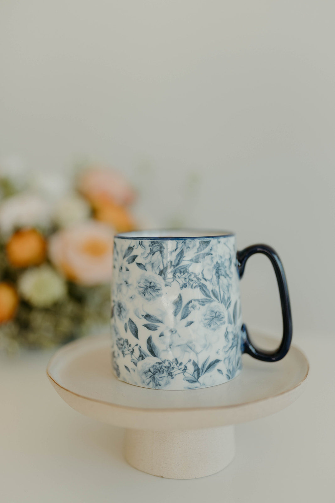 Blue Floral Mug