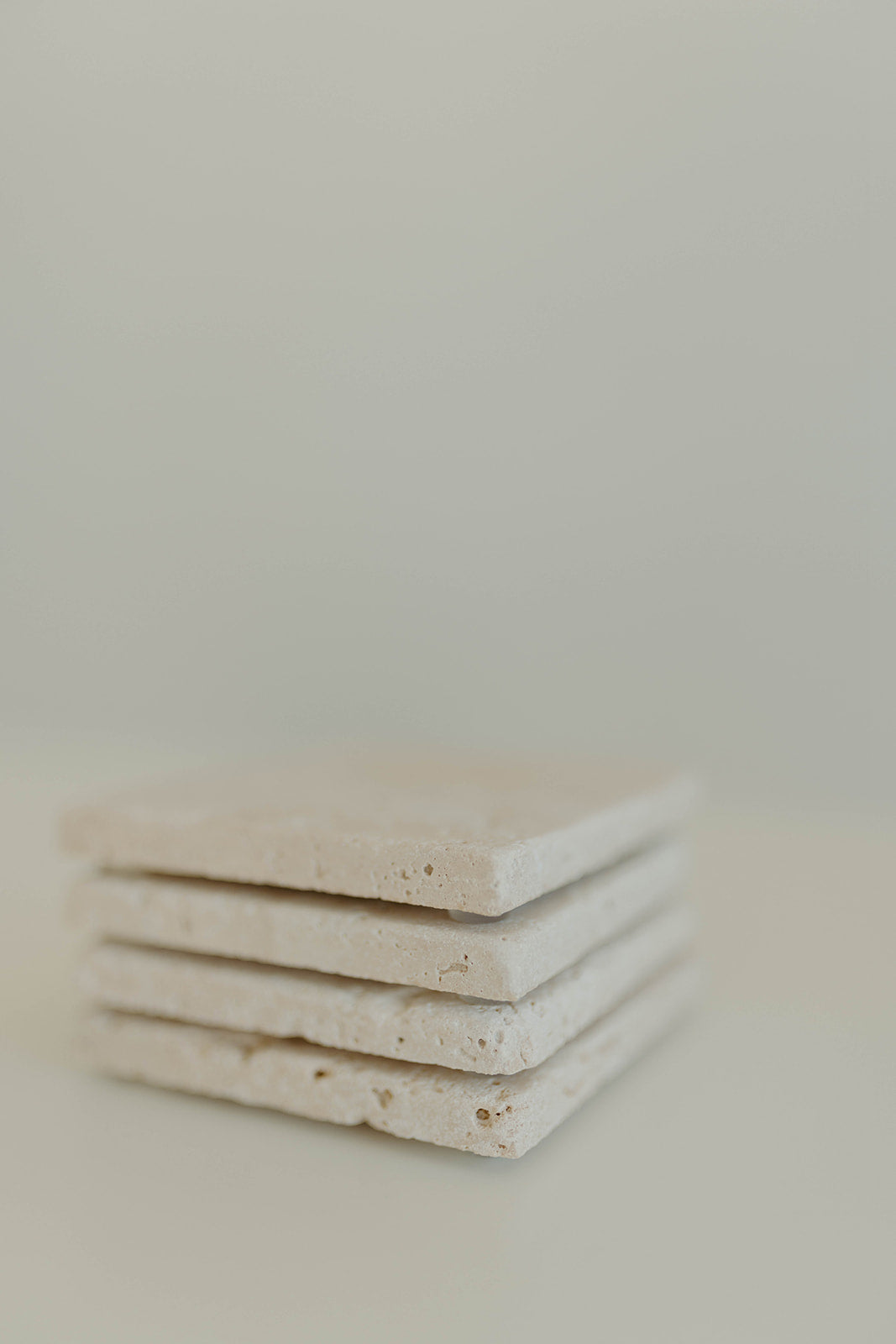 Lemon Days - Travertine Candle Coaster