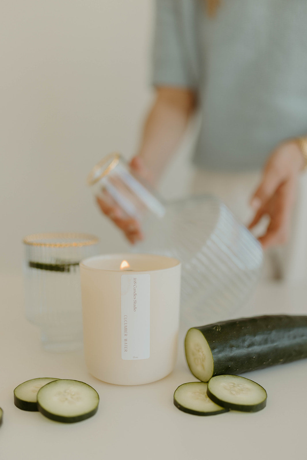 Cucumber Water 13oz Candle
