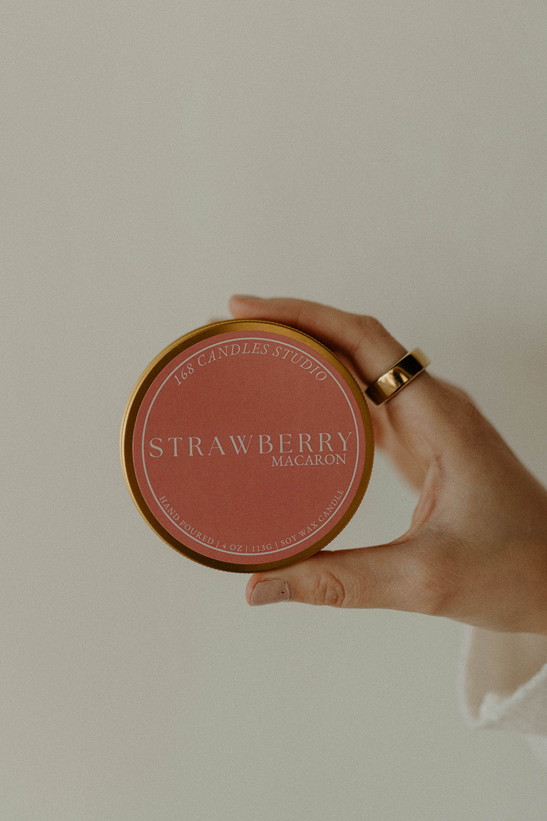 Strawberry Macaron 4oz Candle