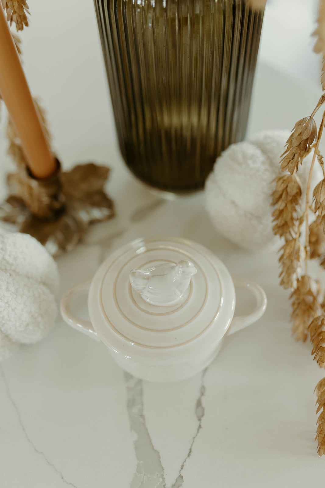 Cream Hen Ramekin