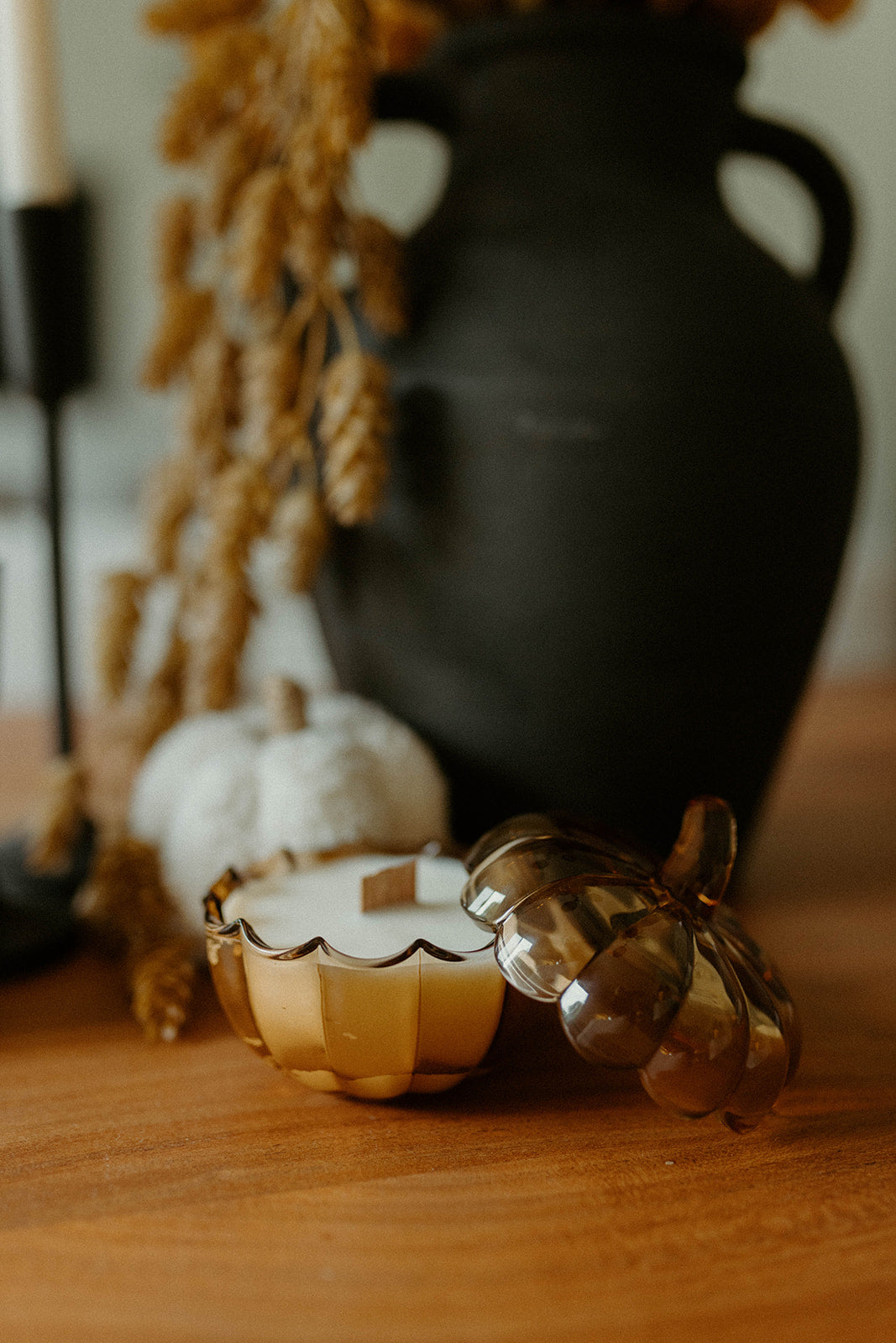 Amber Glass Pumpkin