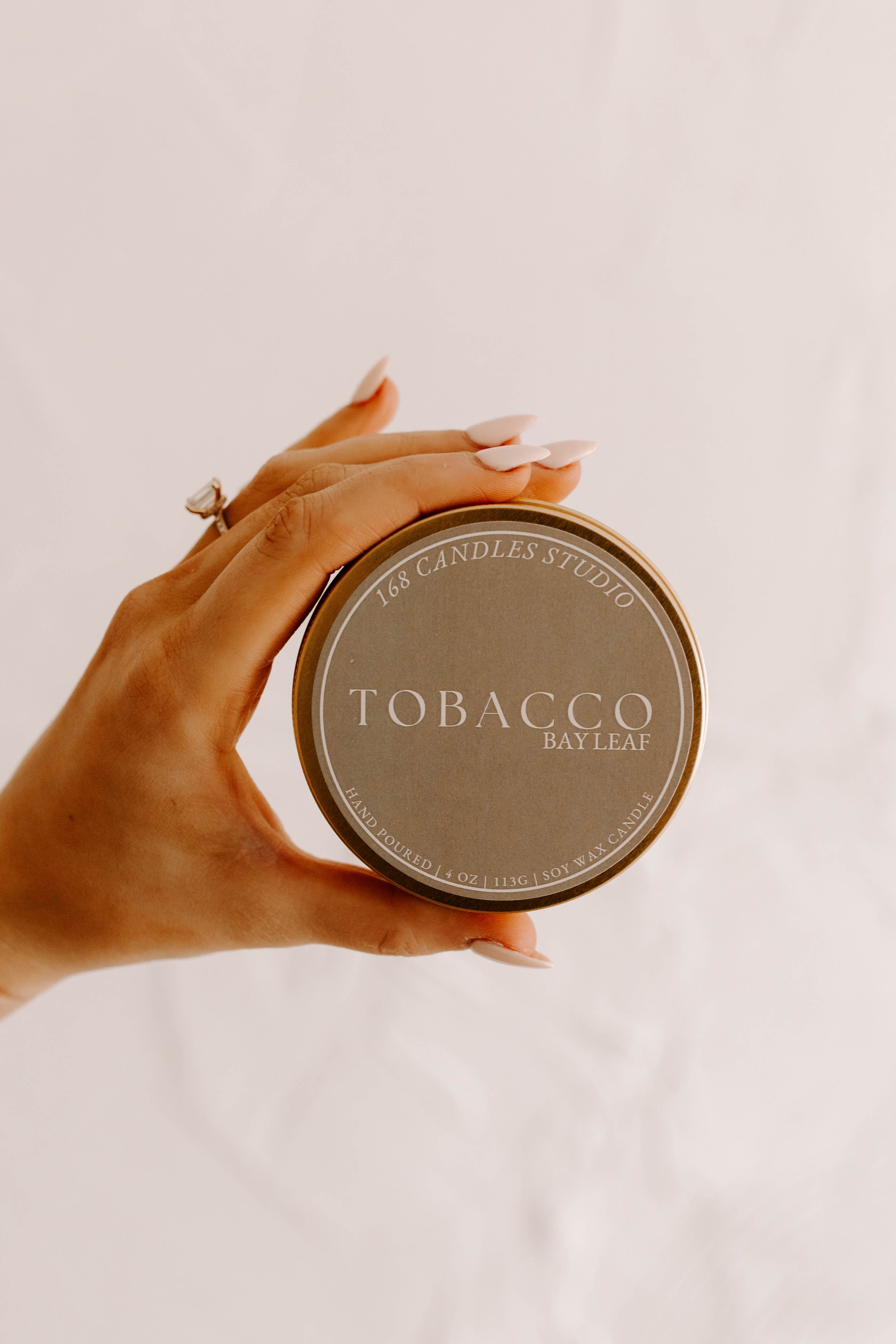 tobacco and bay leaf candle & Soy | Hand-Poured Soy Wax Soy wax is a balanced fragrance carrier and burns slower so your candle lasts longer Tobacco Bay Leaf 4oz Candle