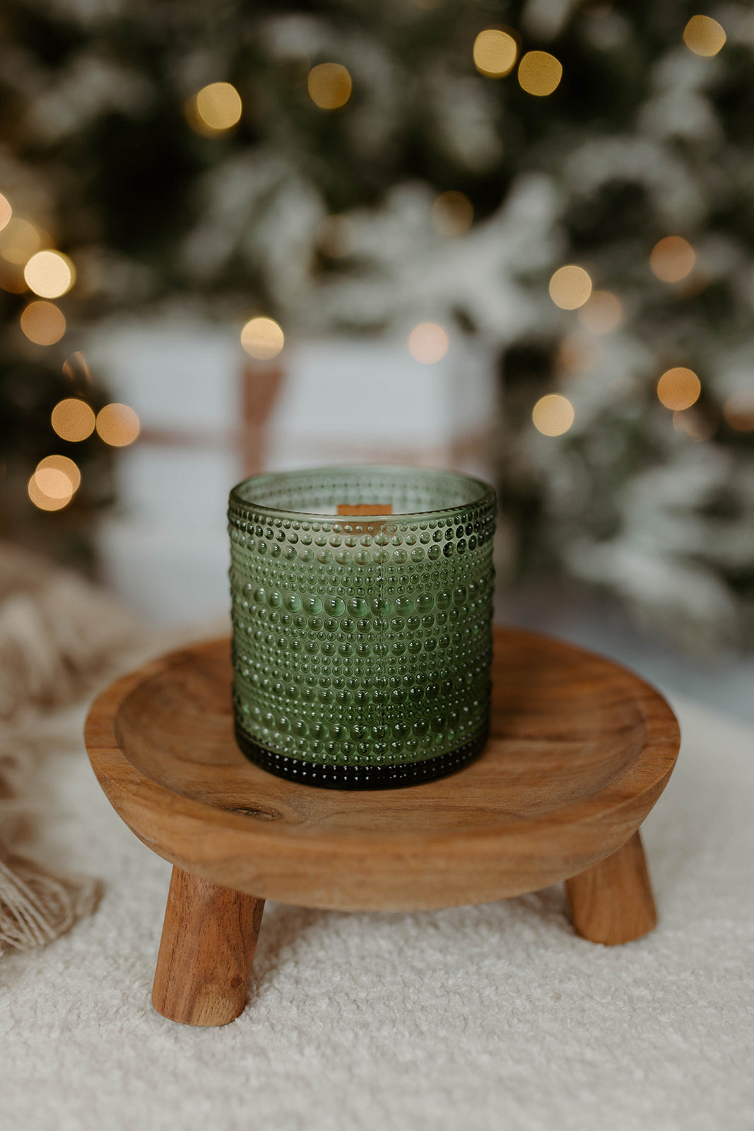 Emerald Beaded Glass