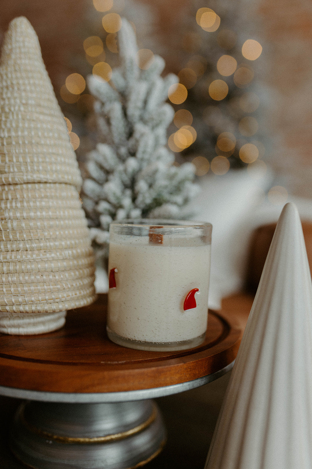 Santa Hat Glass