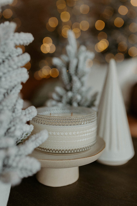 Glass Beaded Dish