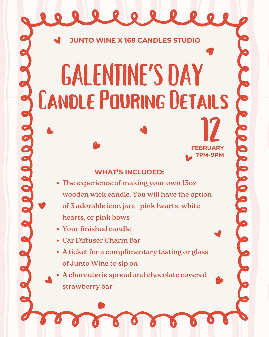 Galentine's 168 x Junto Wine Pouring Evening Ticket
