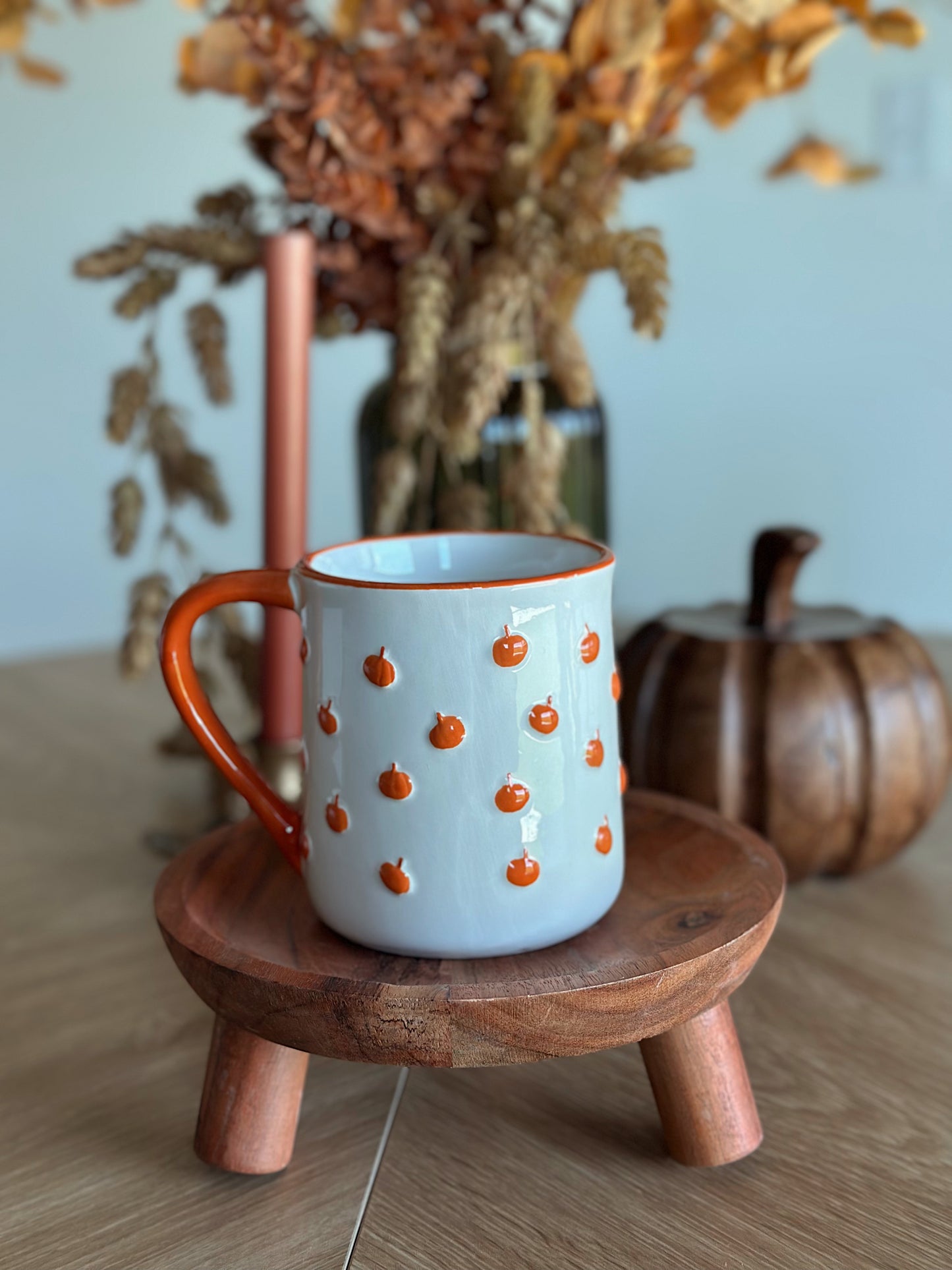 Mini Pumpkin Mug Candle