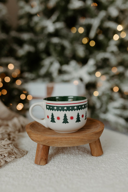 Green Holiday Mug