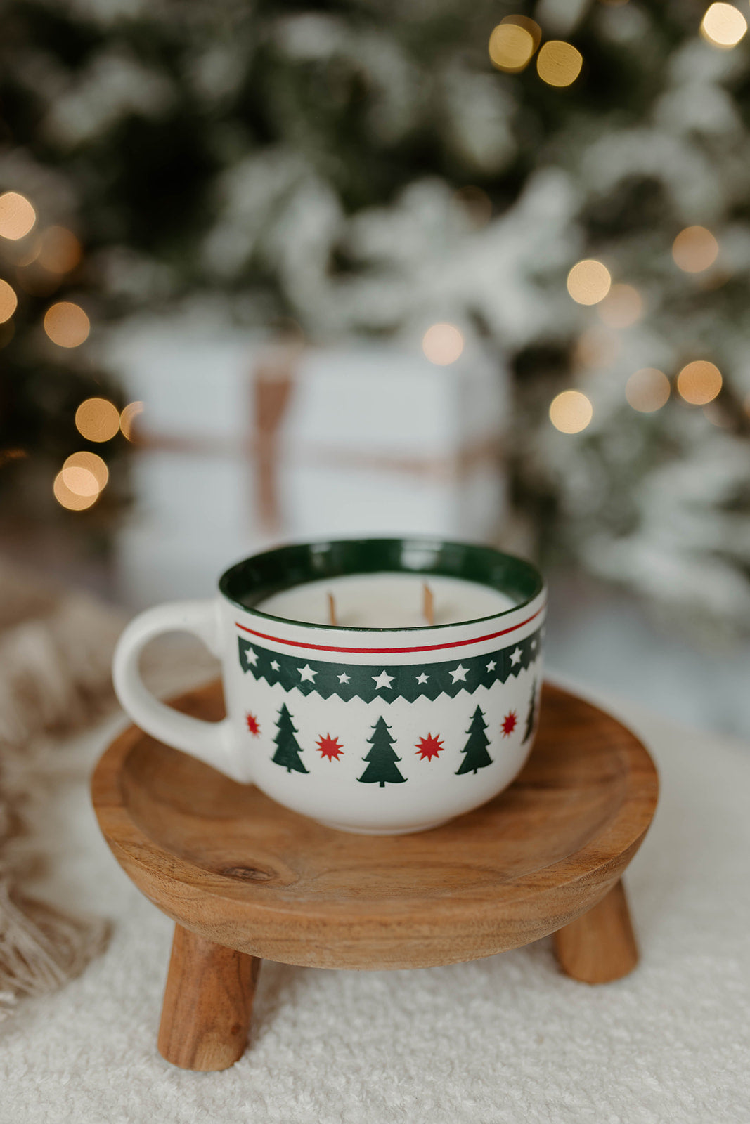 Green Holiday Mug