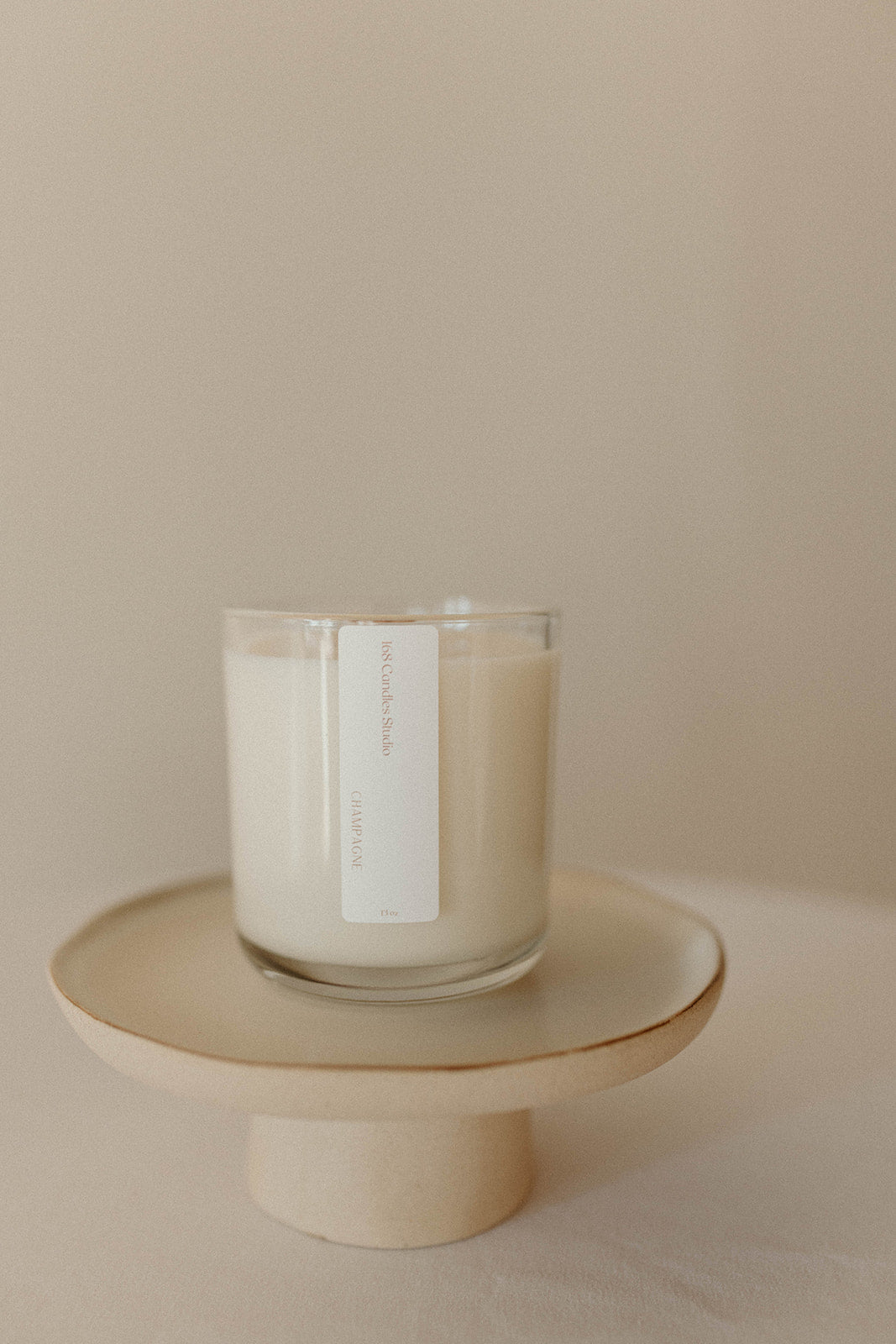 13oz Clear Glass Candle