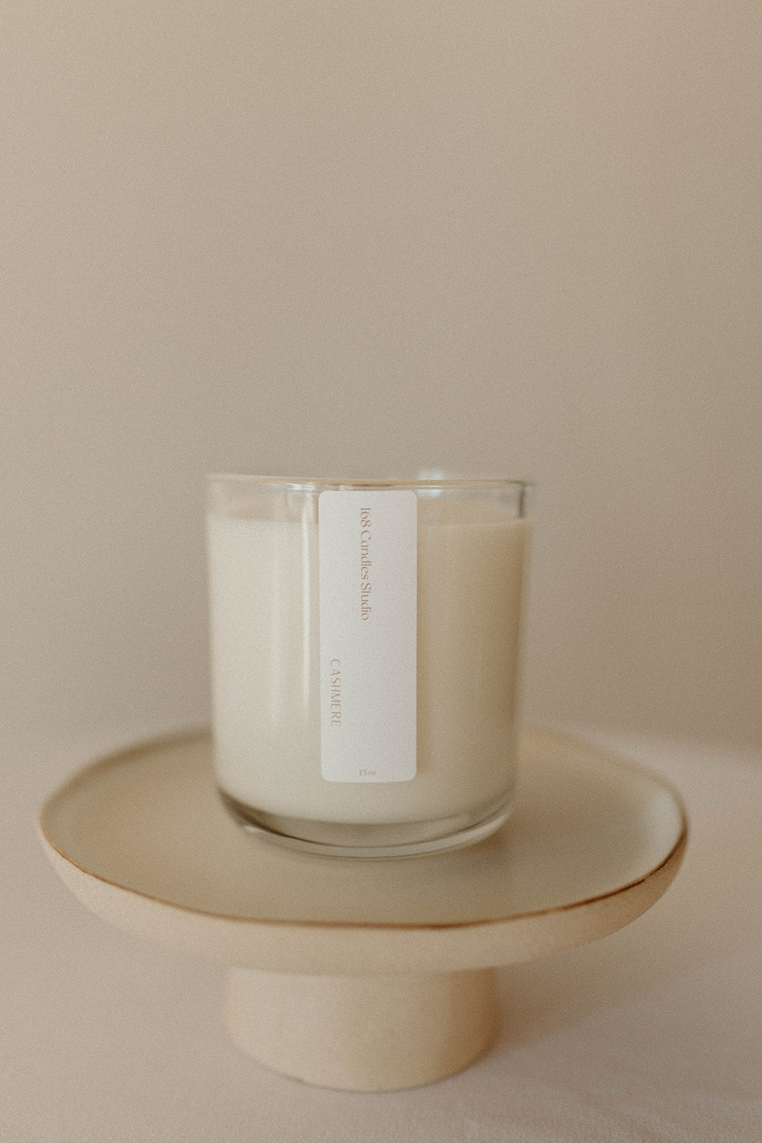 13oz Clear Glass Candle