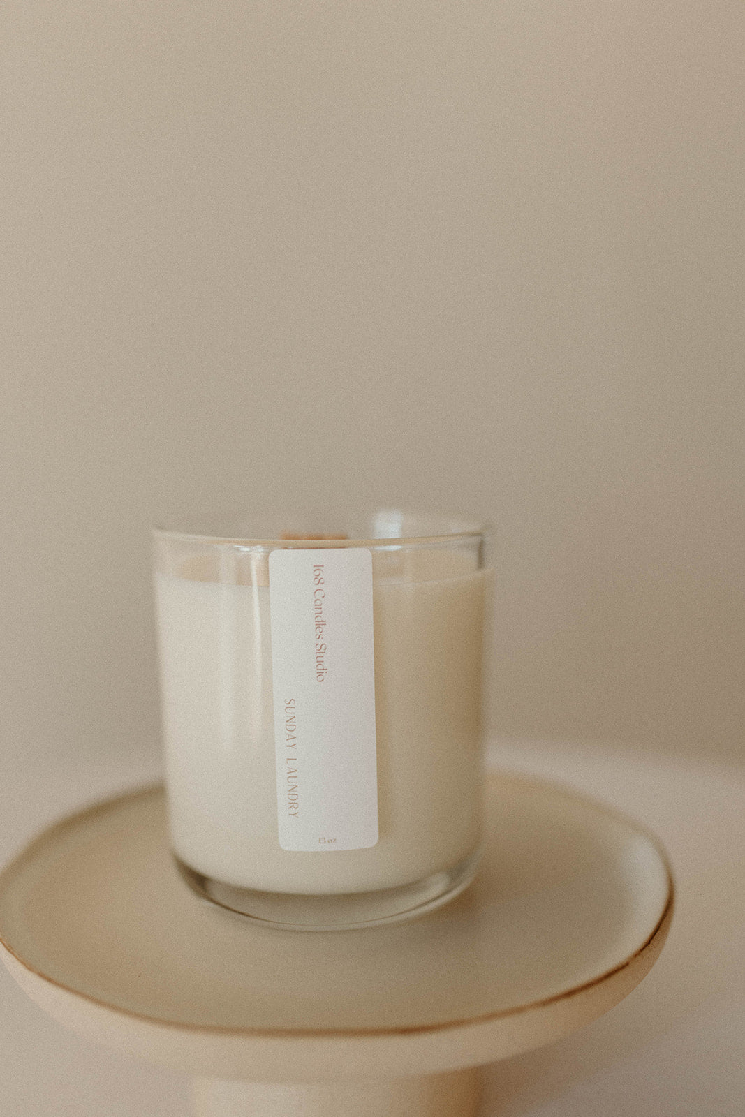 13oz Clear Glass Candle