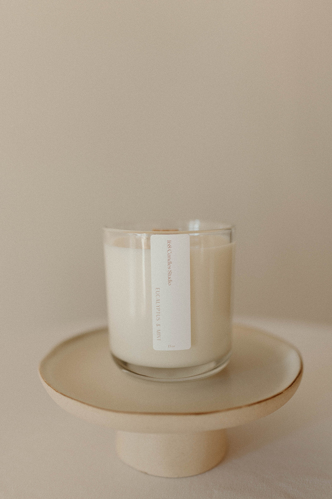 13oz Clear Glass Candle