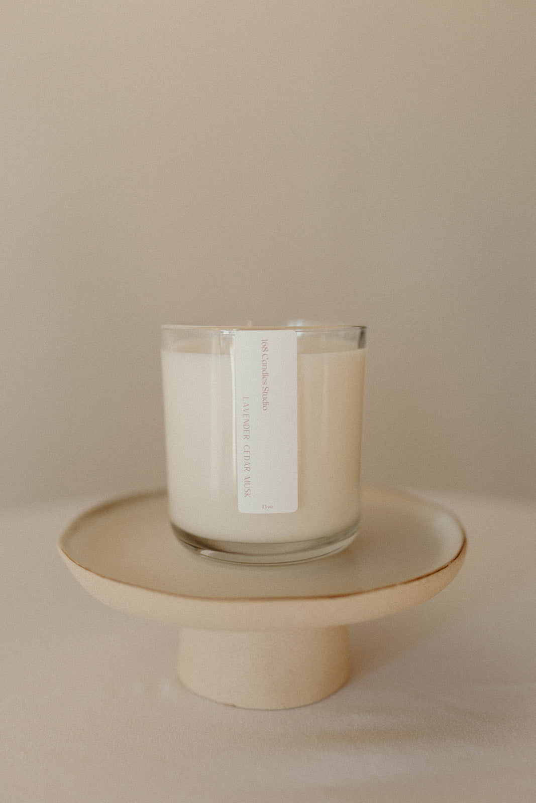 13oz Clear Glass Candle