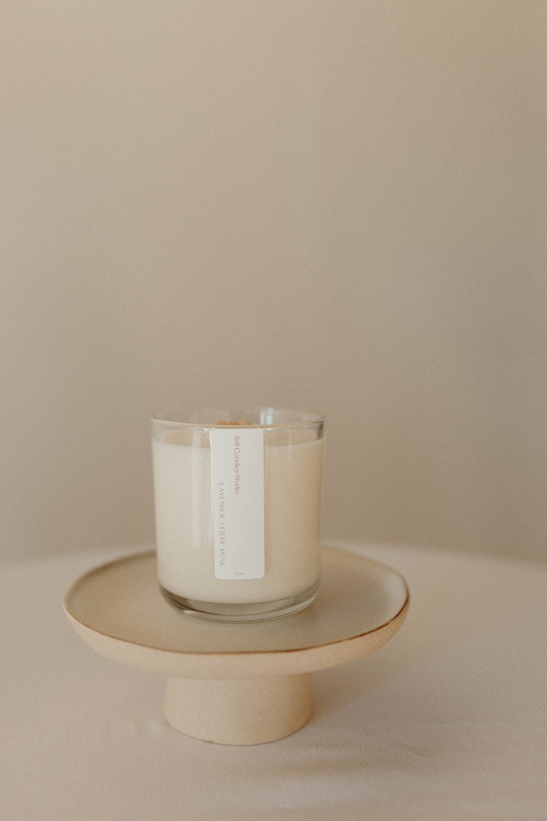 13oz Clear Glass Candle