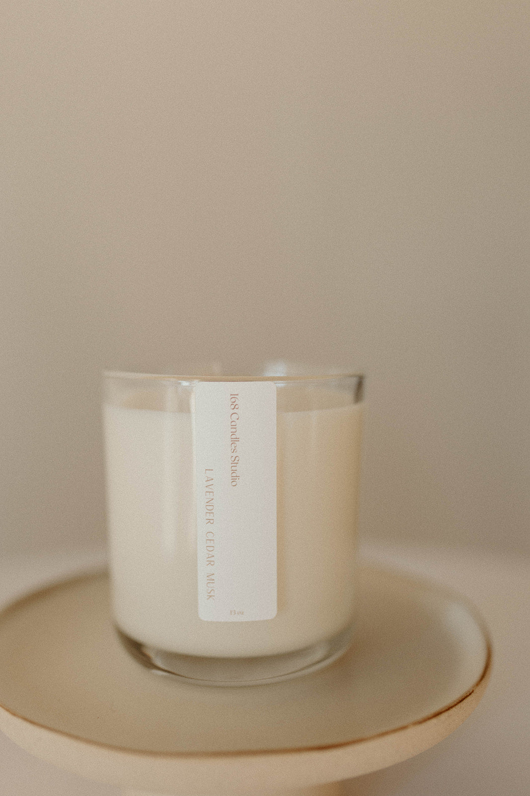 13oz Clear Glass Candle