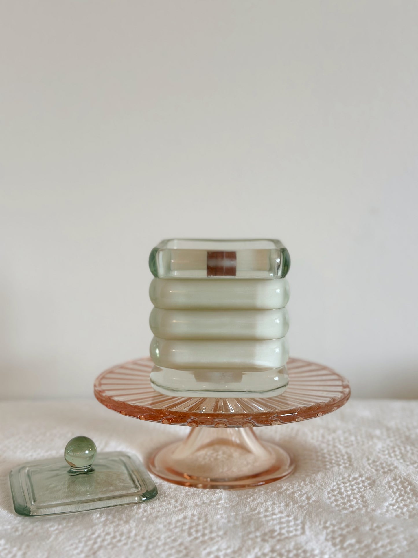 Green Bubble Candle