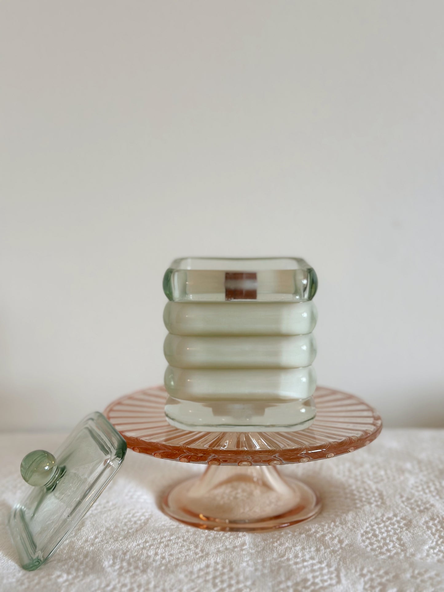 Green Bubble Candle