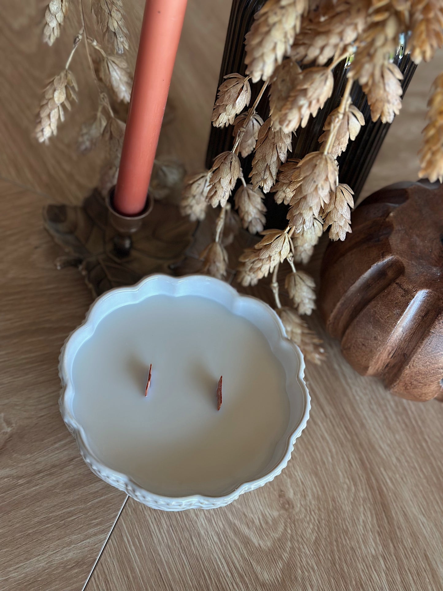 White Autumn Bowl