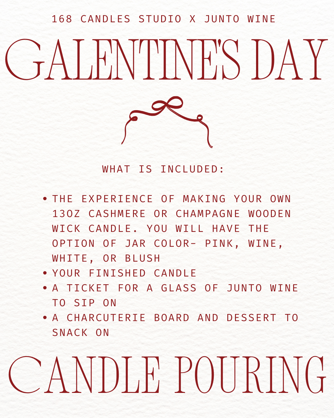 Night 1 Galentine’s Candle Pouring Event Ticket