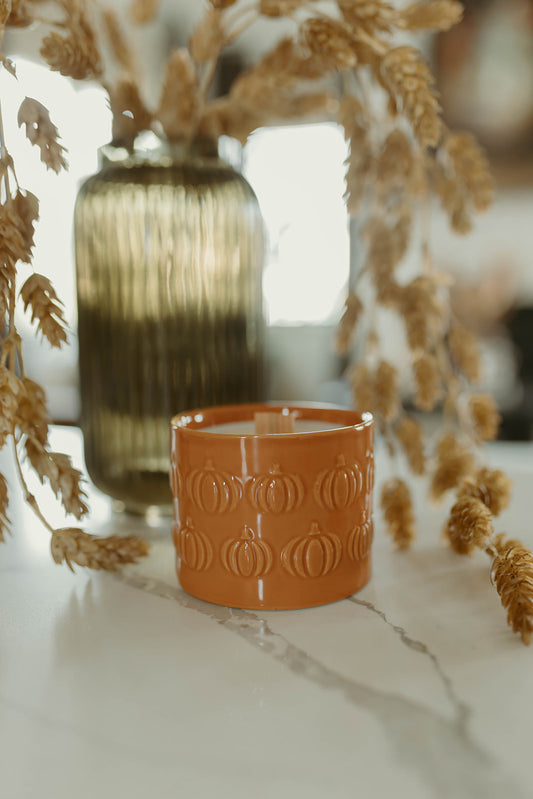 Amber Pumpkin Candle