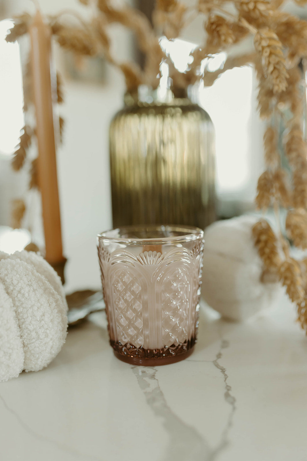 Violet Vintage Style Glass