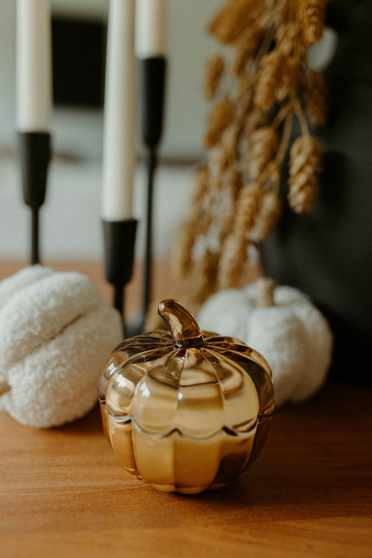 Amber Glass Pumpkin