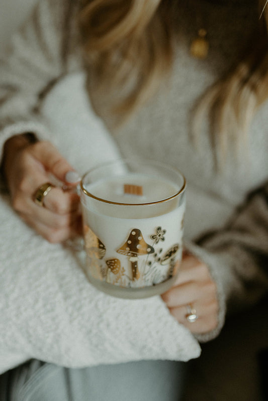 Golden Mushroom Mug