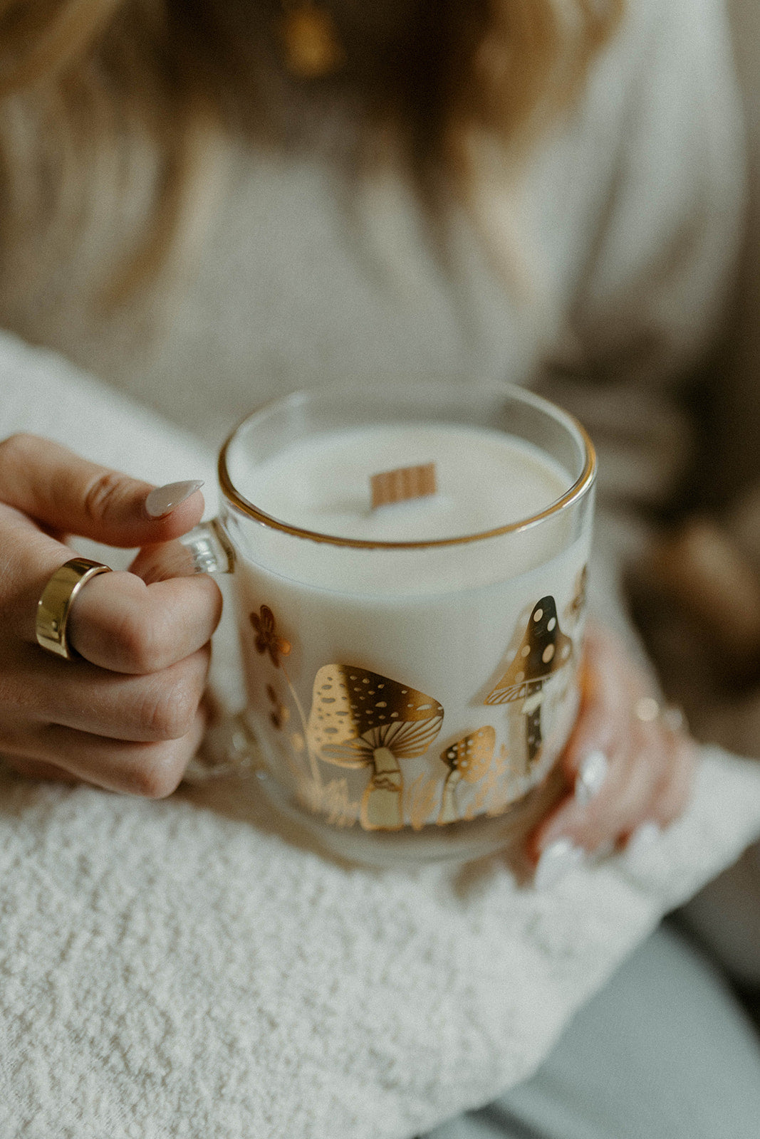 Golden Mushroom Mug