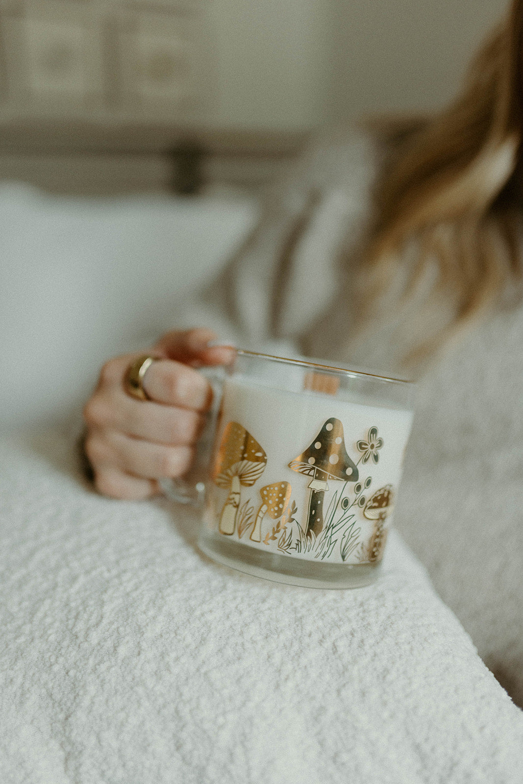 Golden Mushroom Mug