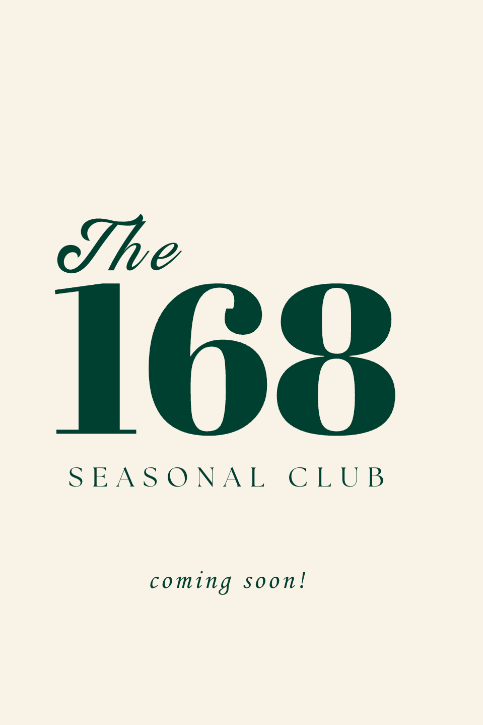 The 168 Seasonal Club - Subscription Box