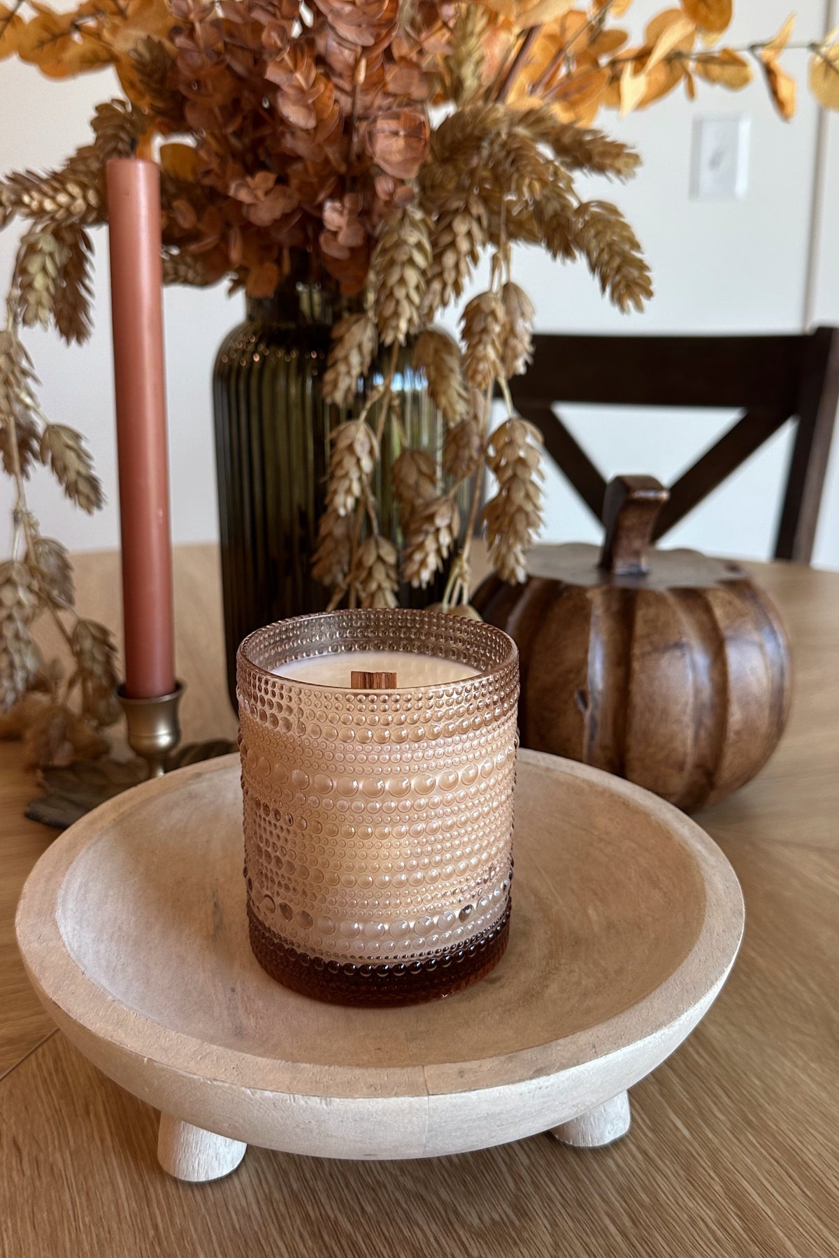 Champagne Bubble Glass Candle