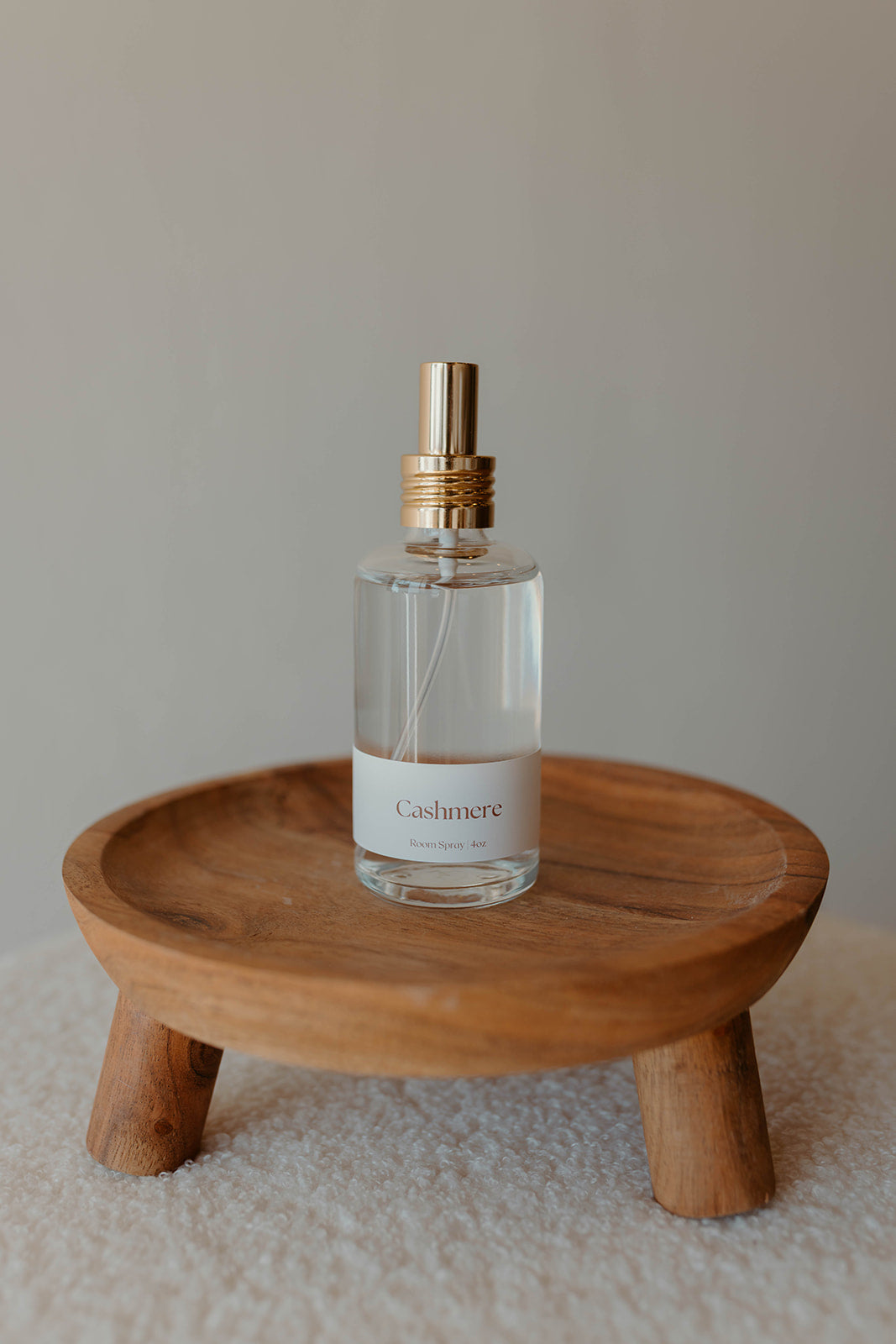 Glass 4oz Room Spray With Gold Lid