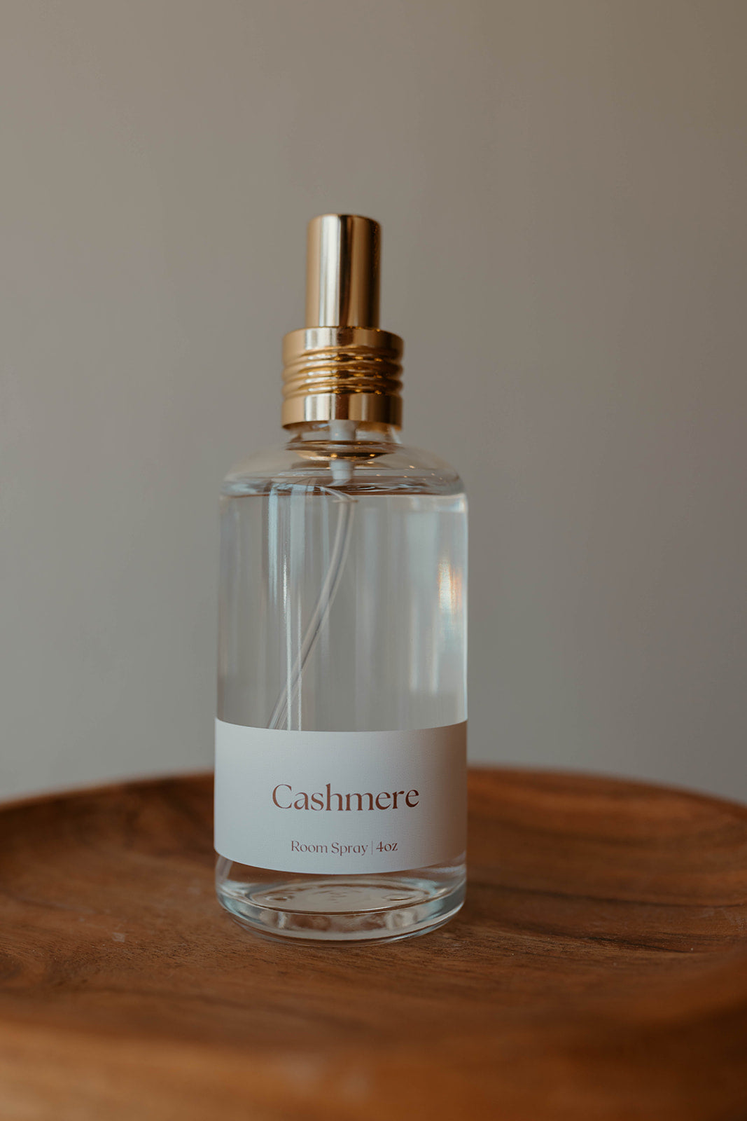 Glass 4oz Room Spray With Gold Lid