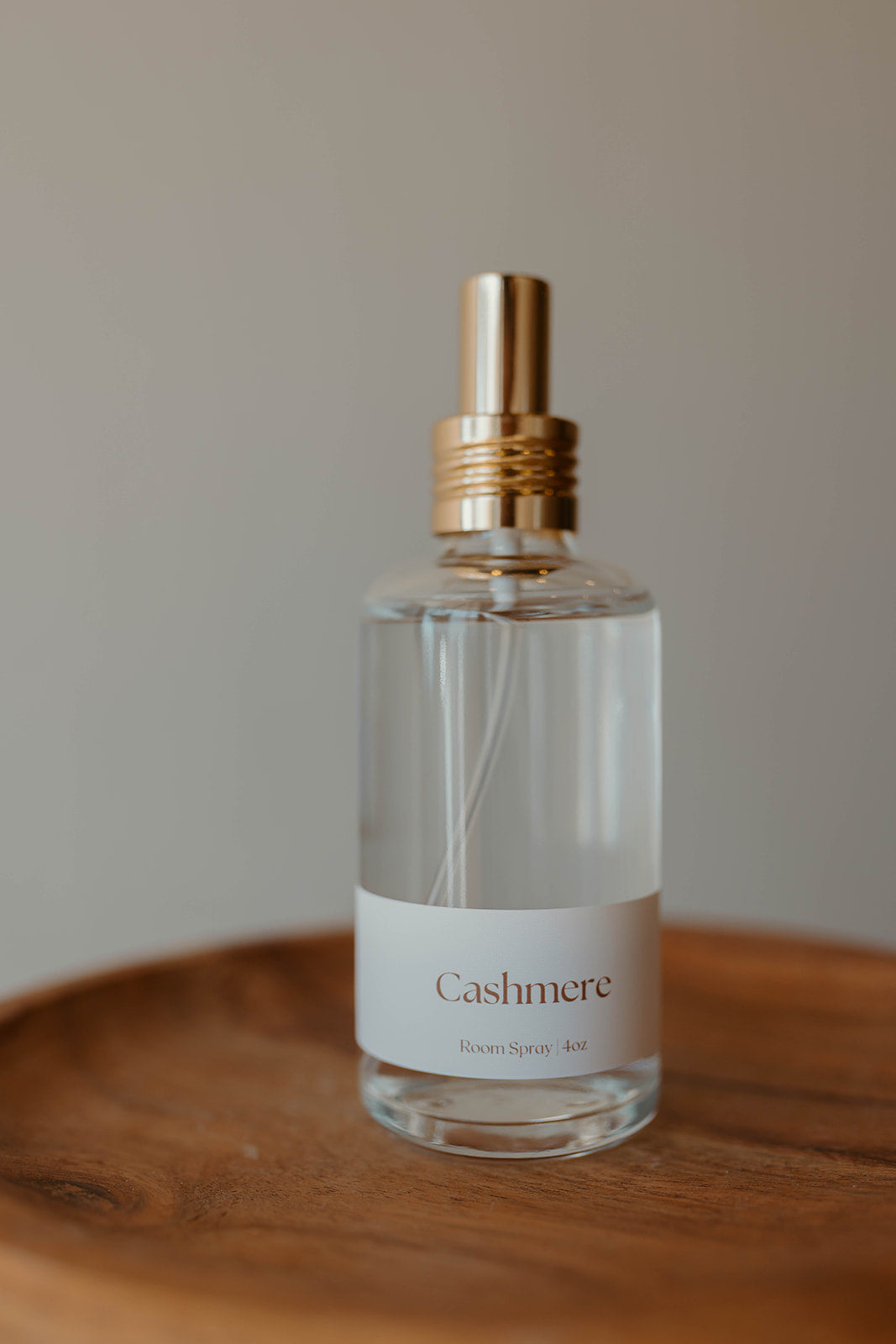 Glass 4oz Room Spray With Gold Lid