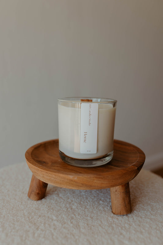 13oz Clear Glass Candle