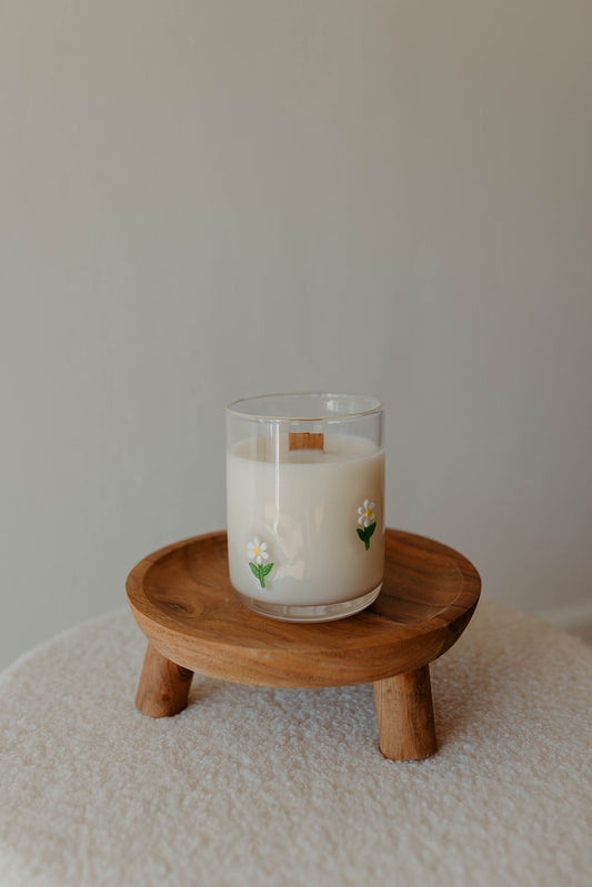 Daisy Cut Flower Candle