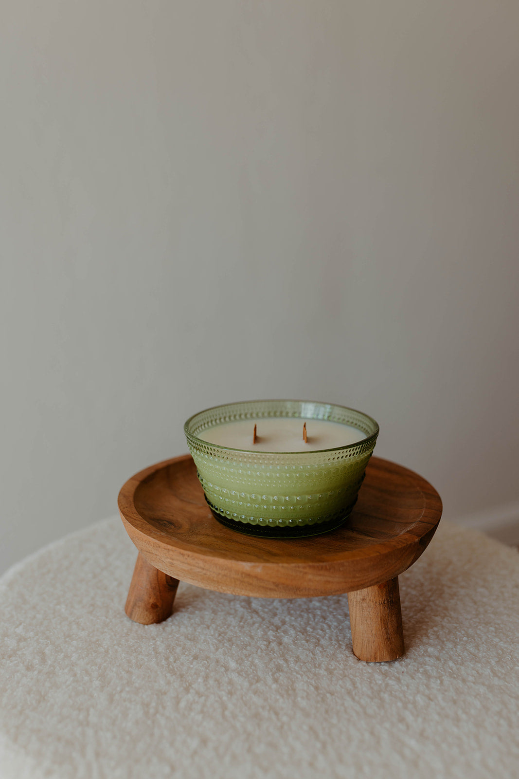 Light Green Beaded Dish