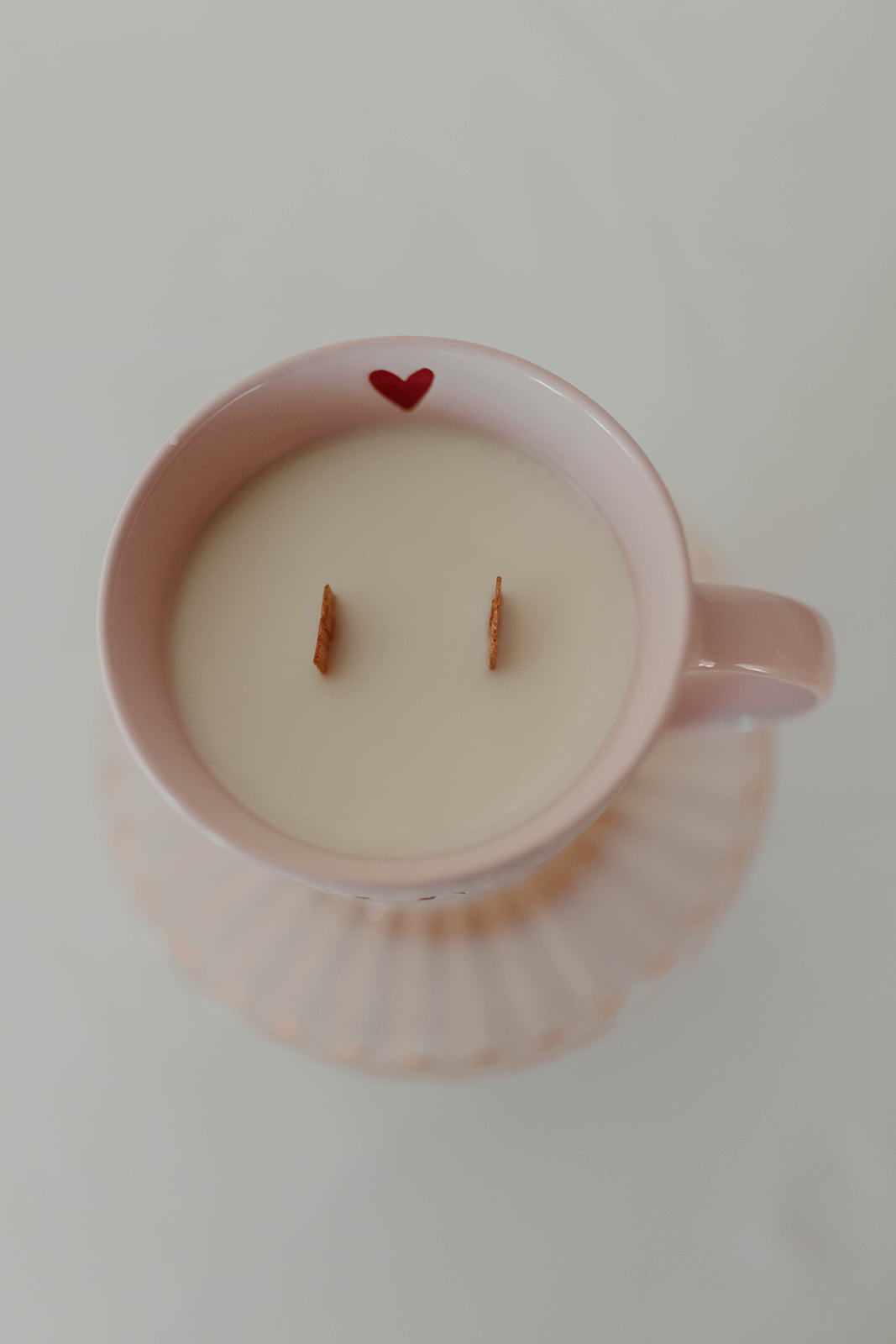 Pink Swan Mug Candle